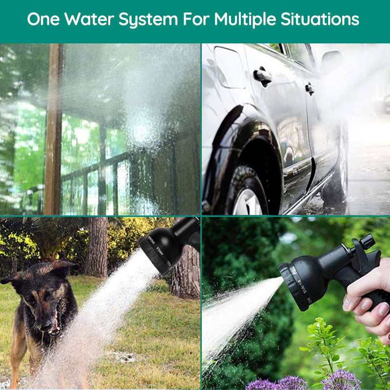 100FT Lightweight Expandable Garden Hose with 8 Spray Modes