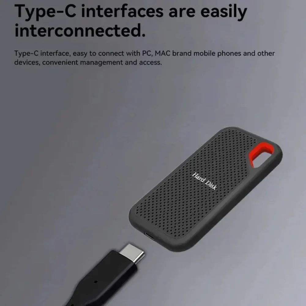 Portable Metal External Hard Drive for High-Speed Data Storage