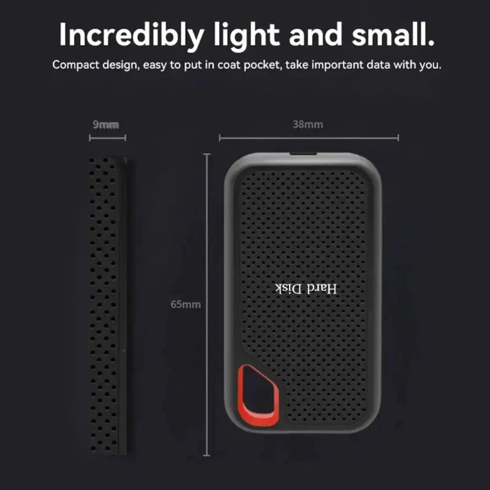 Portable Metal External Hard Drive for High-Speed Data Storage