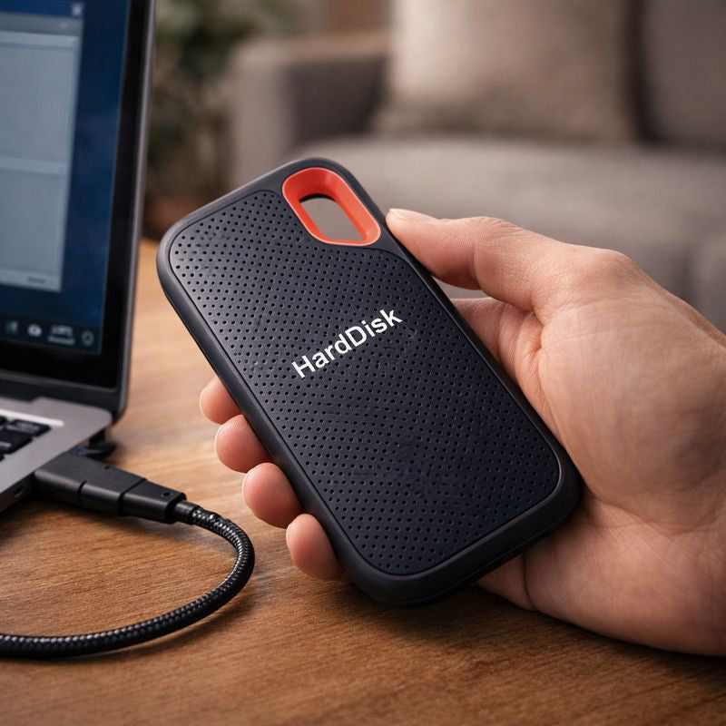 Portable Metal External Hard Drive for High-Speed Data Storage