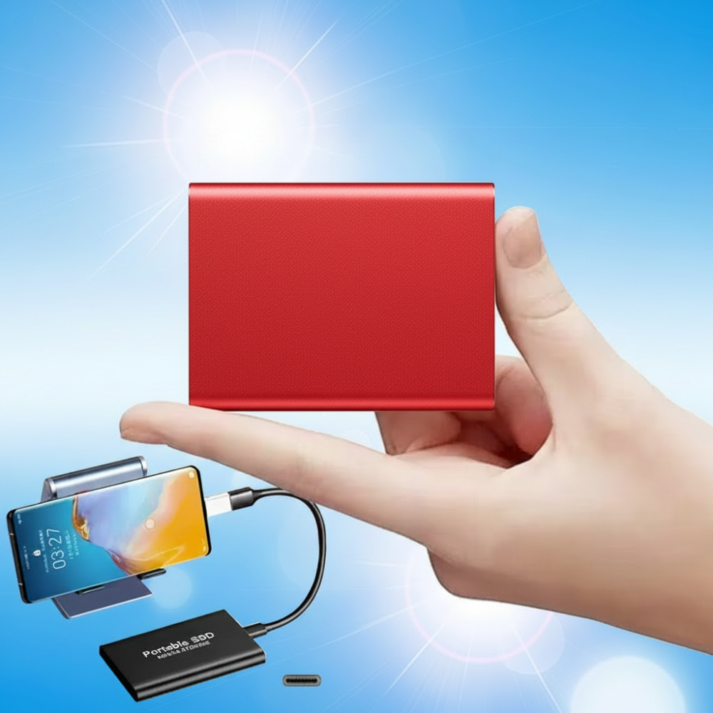 Portable Metal External Solid State Drive 512GB USB 3.0