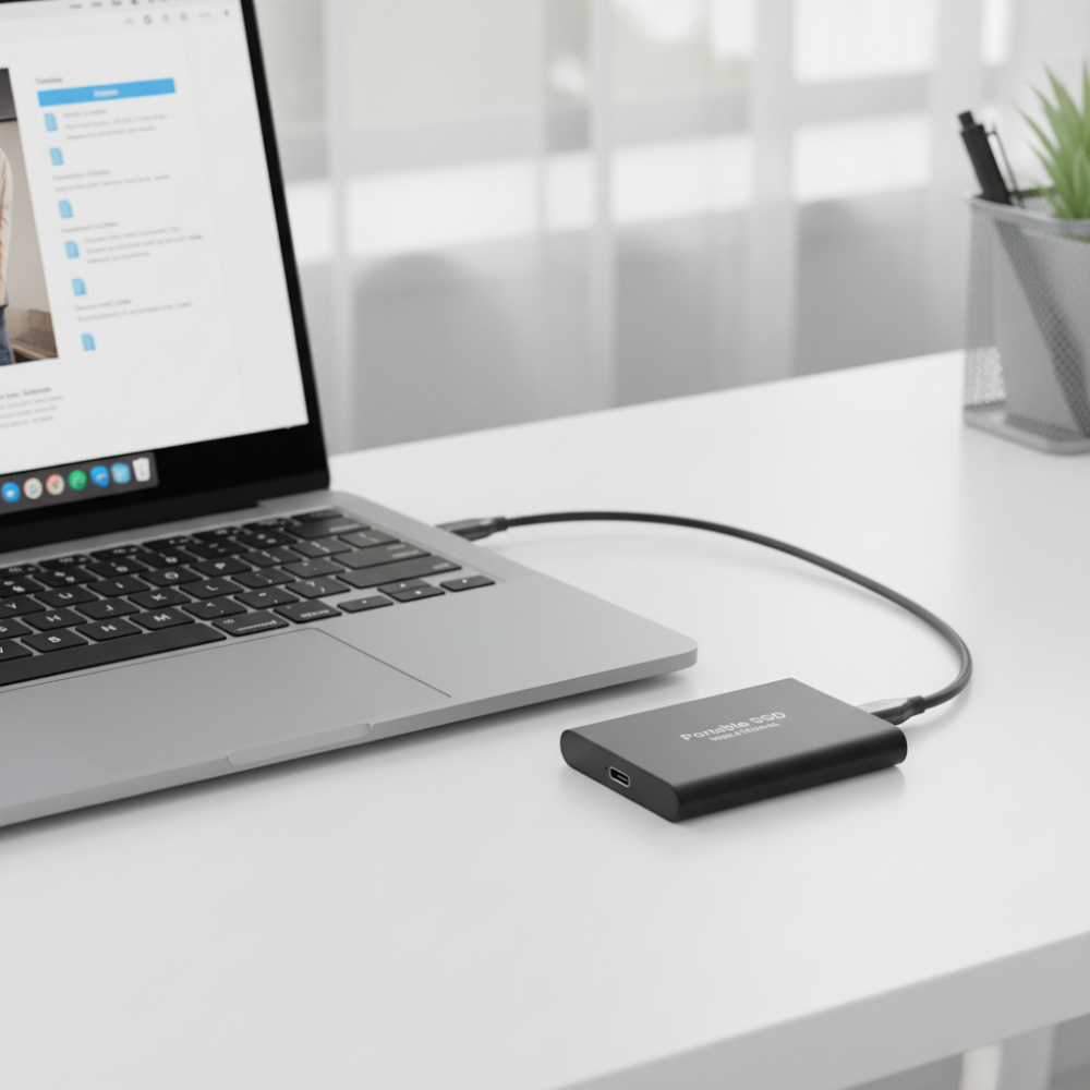 Portable Metal External Solid State Drive 512GB USB 3.0