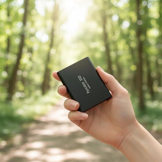 128TB External SSD - Compact and Shock-Resistant Storage Solution