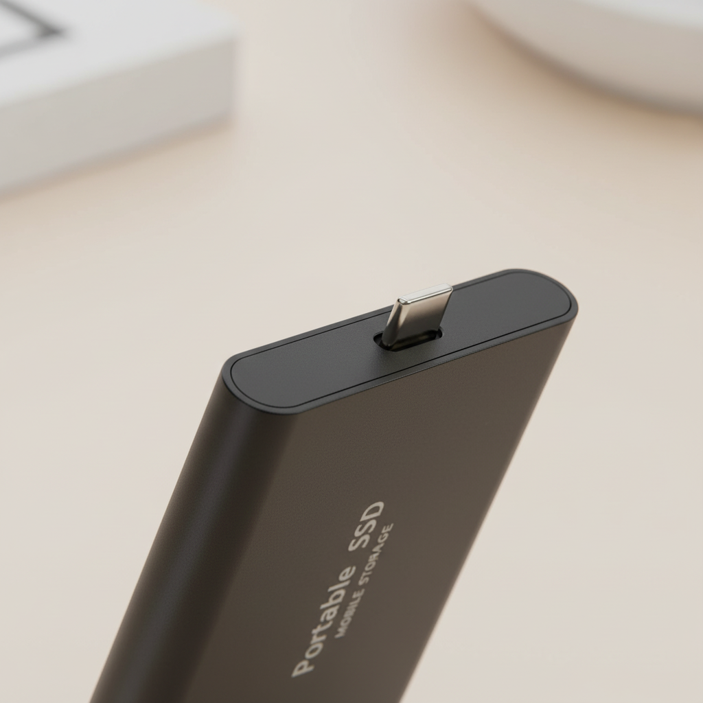128TB External SSD - Compact and Shock-Resistant Storage Solution