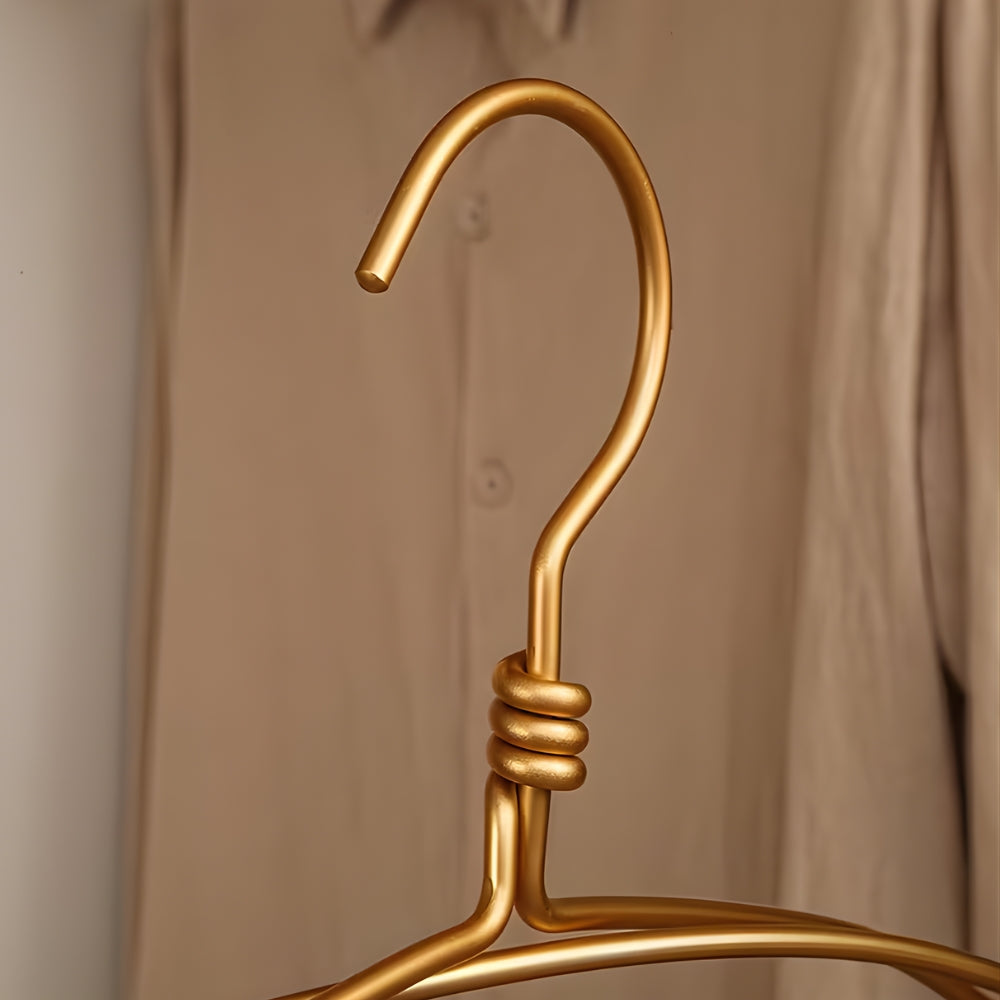 Extra Wide Aluminum Clothes Hanger Set - 6pcs, Rust-Resistant