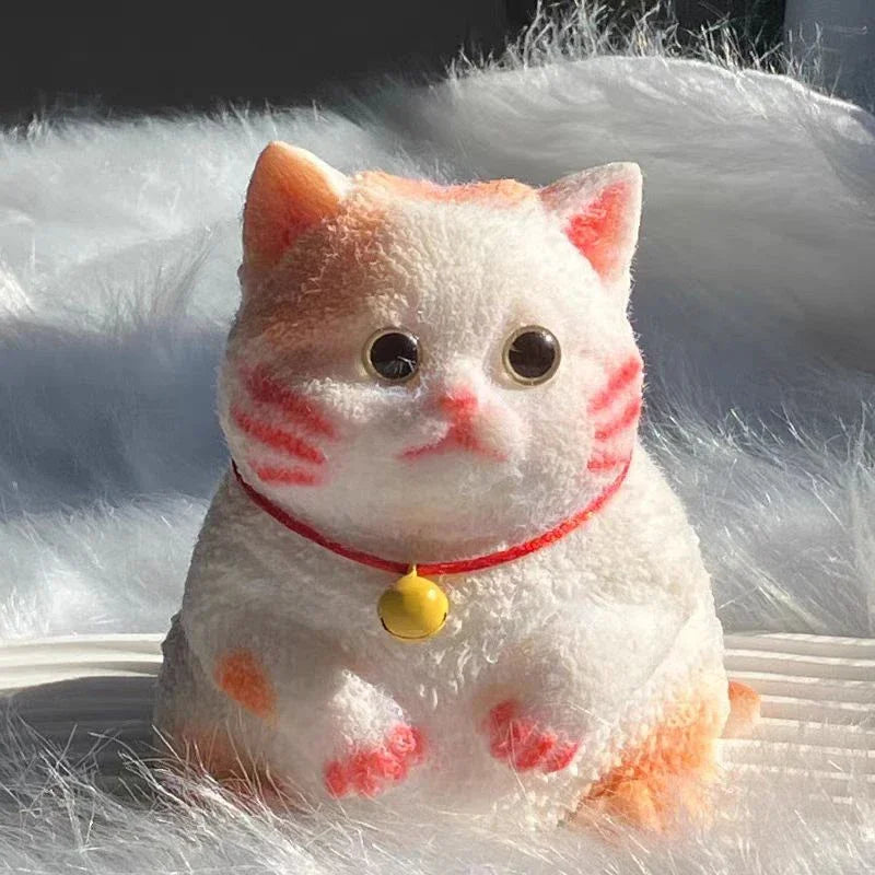 Extra Large Flocked Cat Stress Relief Toy
