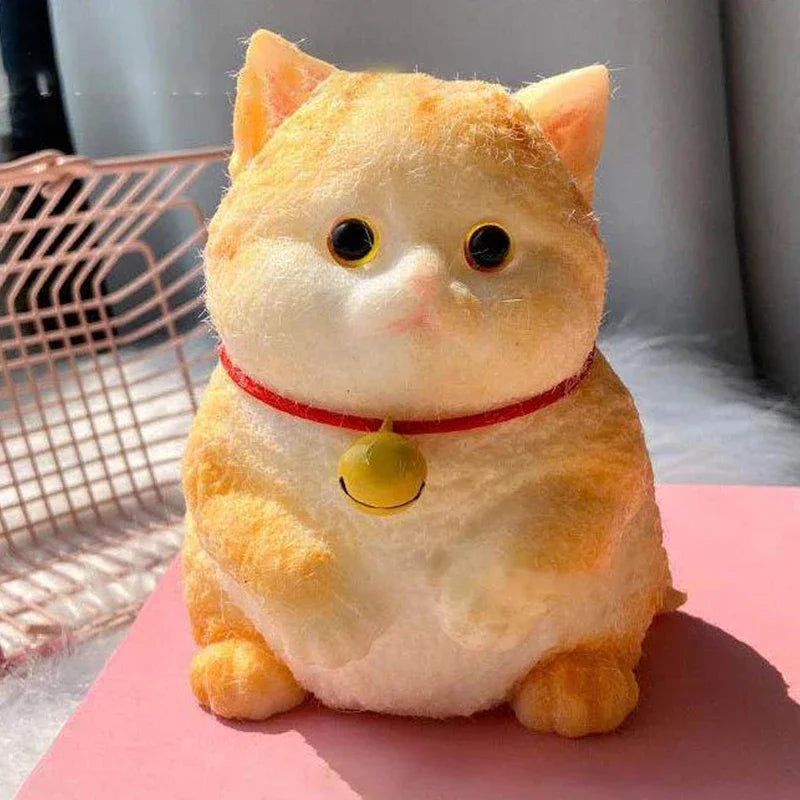 Extra Large Flocked Cat Stress Relief Toy