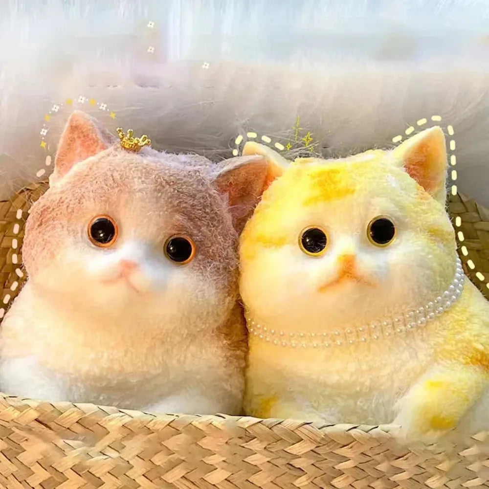 Extra Large Flocked Cat Stress Relief Toy