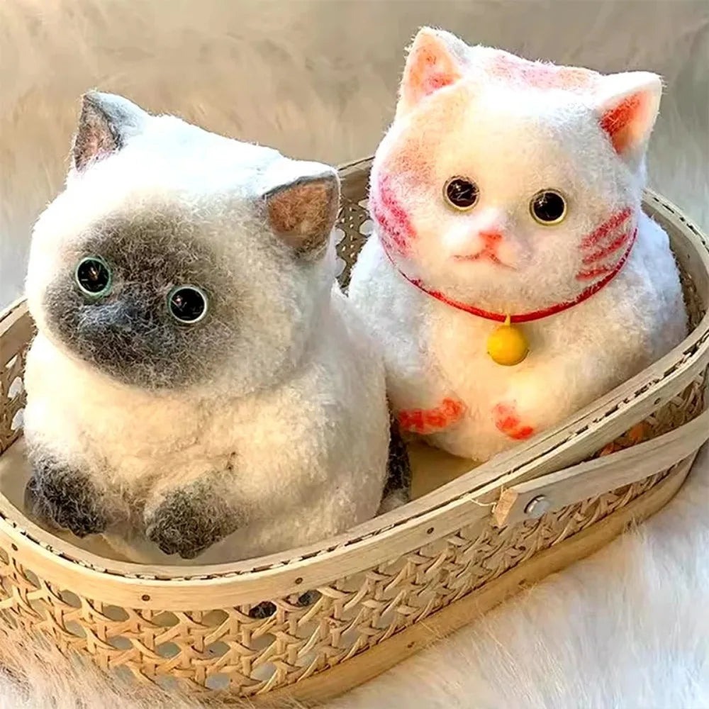 Extra Large Flocked Cat Stress Relief Toy
