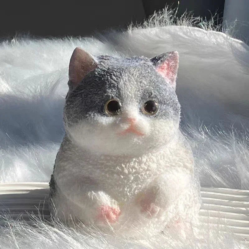 Extra Large Flocked Cat Stress Relief Toy