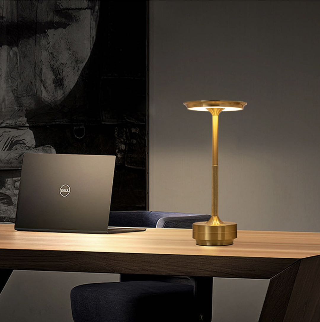 Wireless LED Table Lamp with Touch Control and Adjustable Brightness