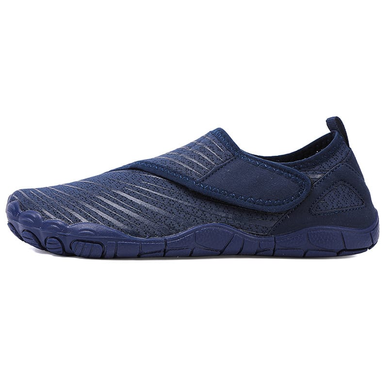 Slip-On Breathable Sports Shoes with Ribbed Detailing