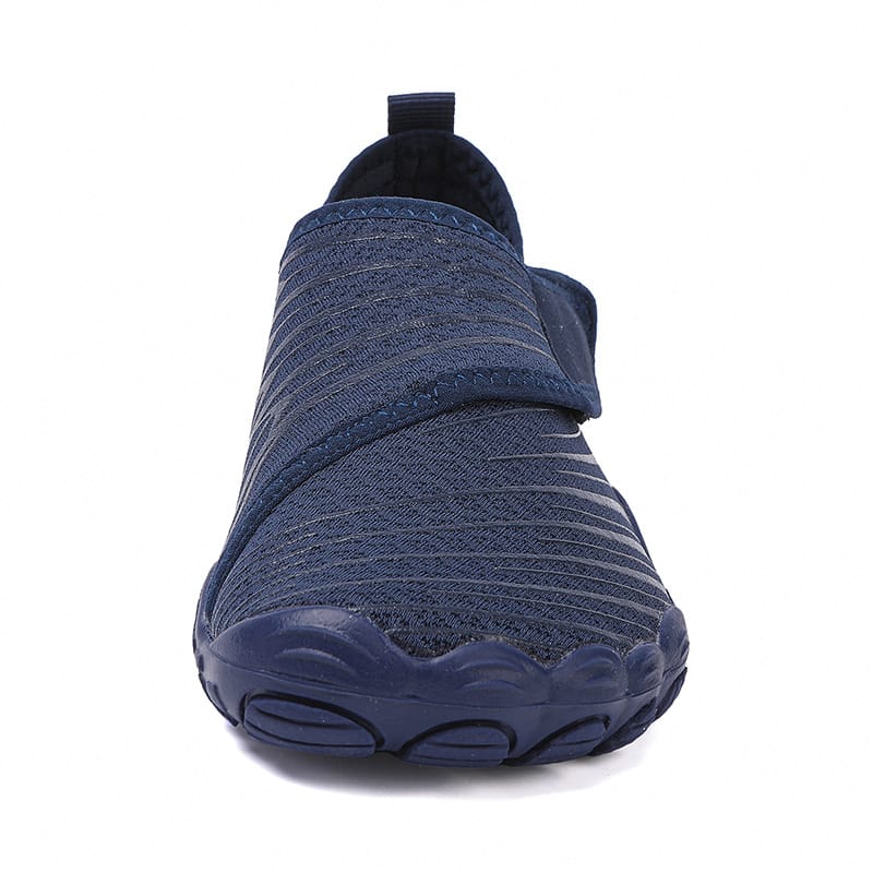 Slip-On Breathable Sports Shoes with Ribbed Detailing
