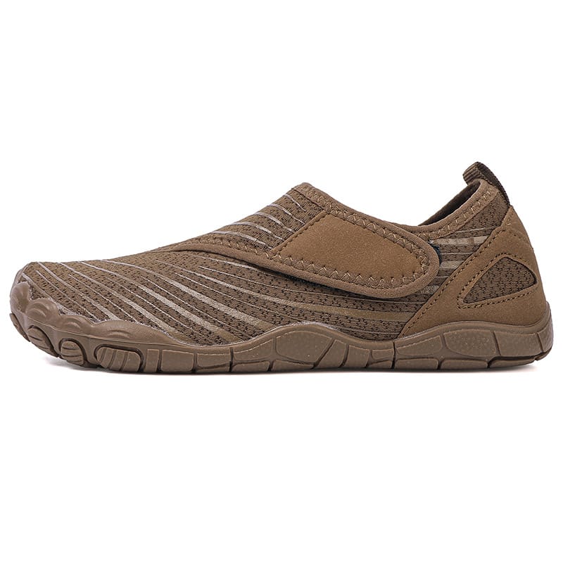 Slip-On Breathable Sports Shoes with Ribbed Detailing