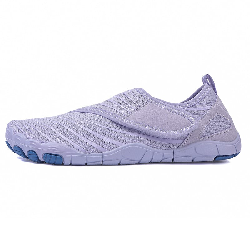 Slip-On Breathable Sports Shoes with Ribbed Detailing