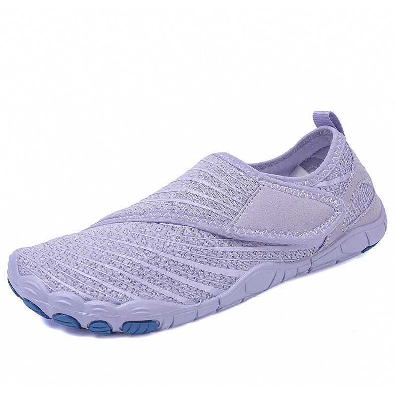 Slip-On Breathable Sports Shoes with Ribbed Detailing