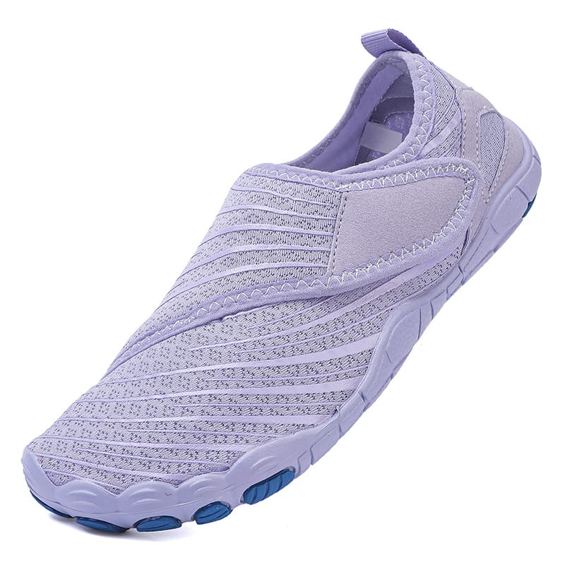 Slip-On Breathable Sports Shoes with Ribbed Detailing