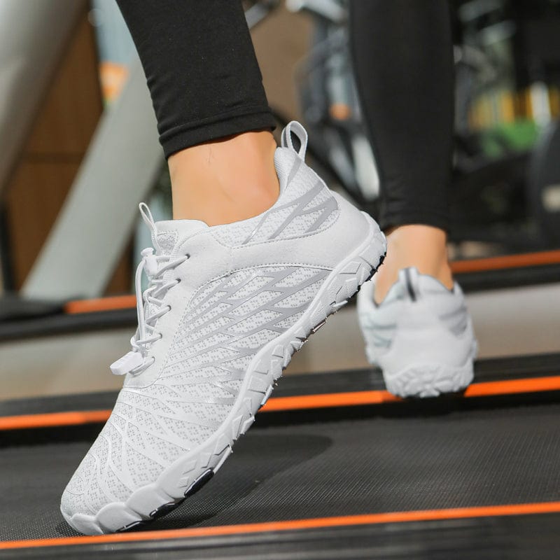 Aerodynamic Mesh Sneakers with Sculpted Outsole