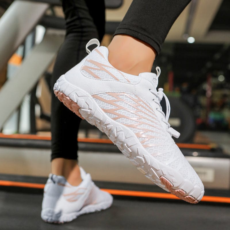 Aerodynamic Mesh Sneakers with Sculpted Outsole