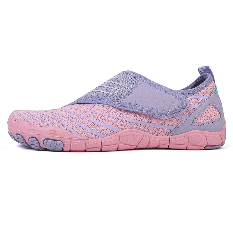 Slip-On Breathable Sports Shoes with Ribbed Detailing