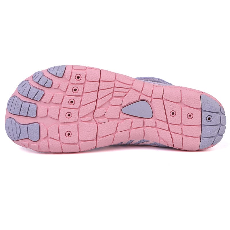 Mauve Slip-On Sports Shoes with Breathable Mesh
