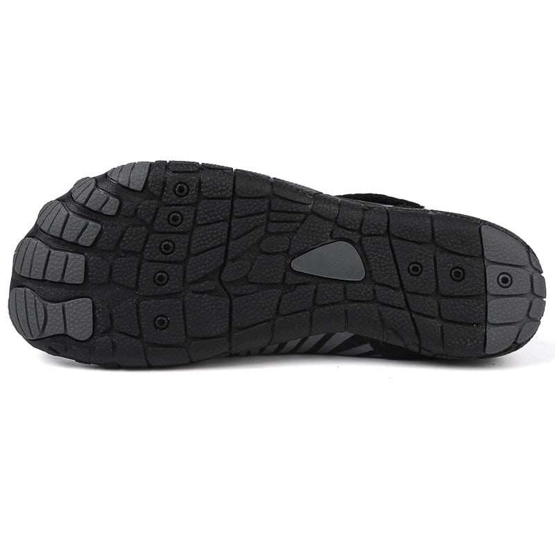 Slip-On Breathable Sports Shoes with Ribbed Detailing