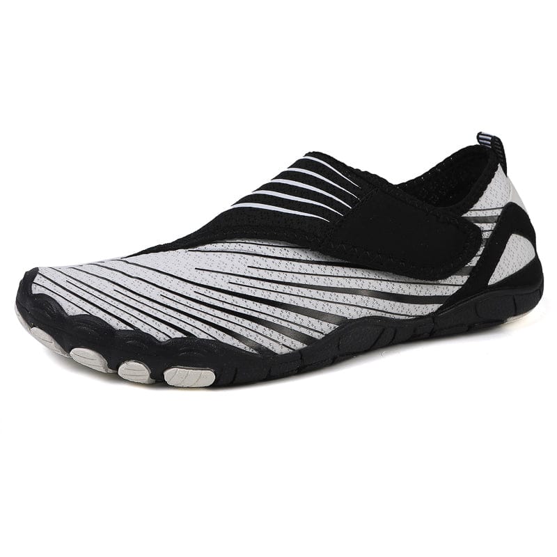 Slip-On Breathable Sports Shoes with Ribbed Detailing