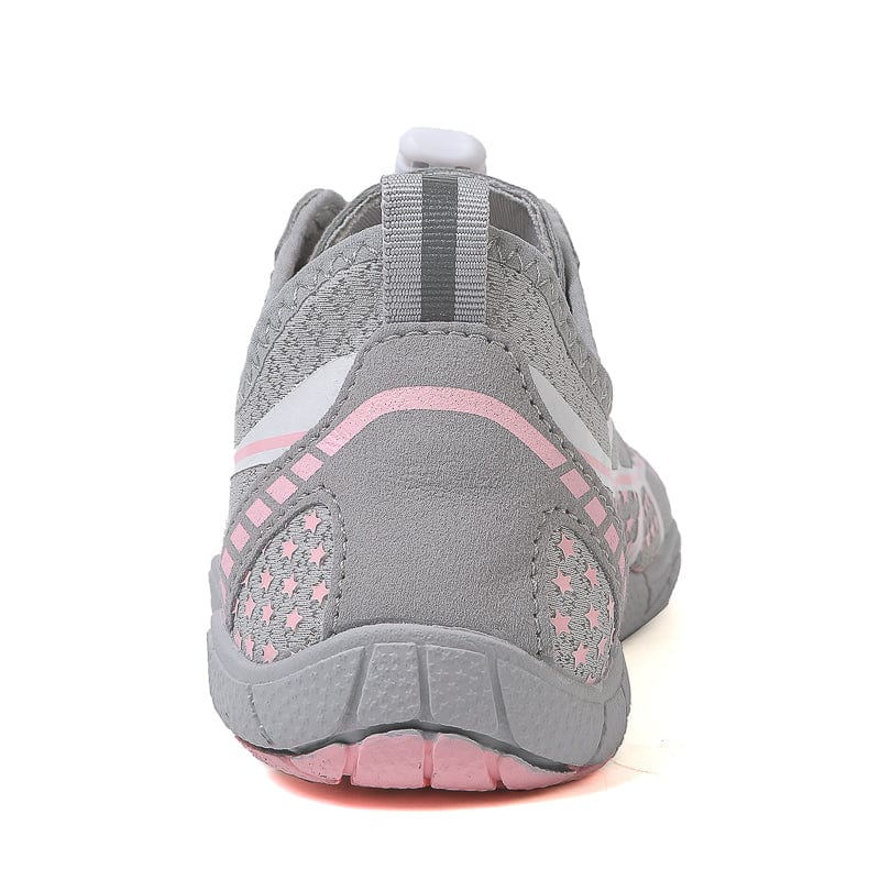 Breathable Mesh Athletic Sneakers with Quick-Lace System
