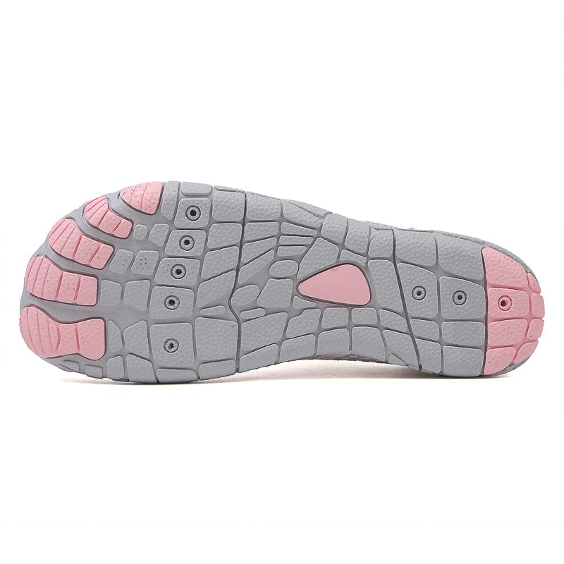 Breathable Mesh Athletic Sneakers with Quick-Lace System