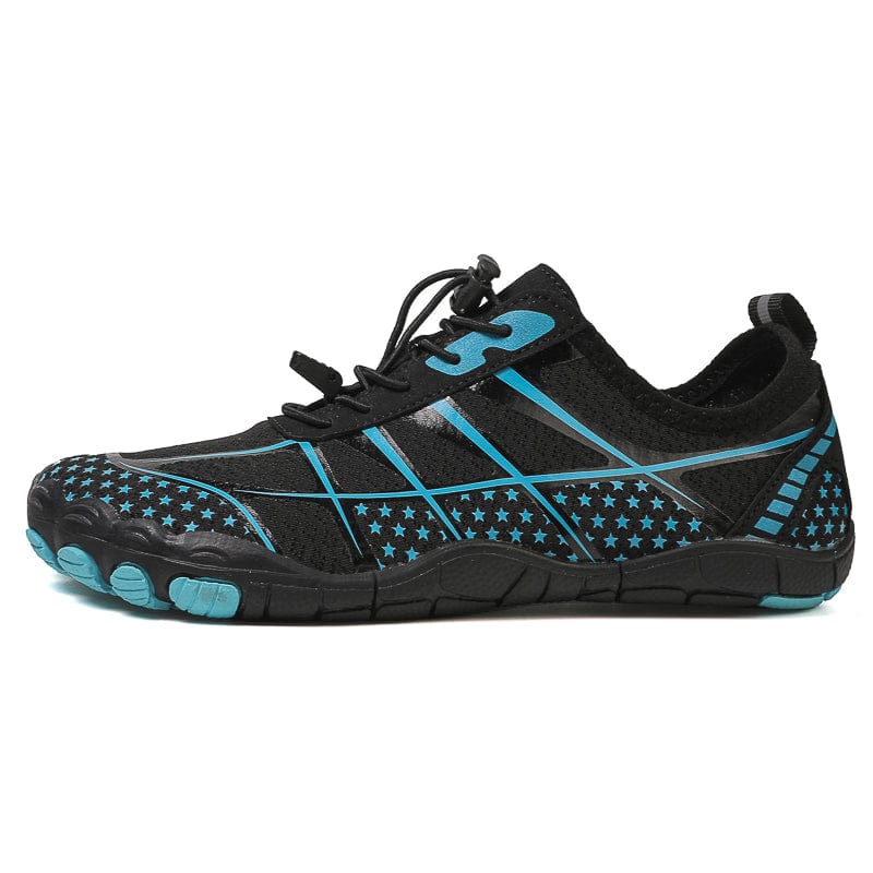 Breathable Mesh Athletic Sneakers with Quick-Lace System