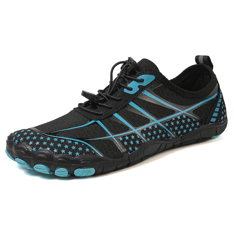 Breathable Mesh Athletic Sneakers with Quick-Lace System