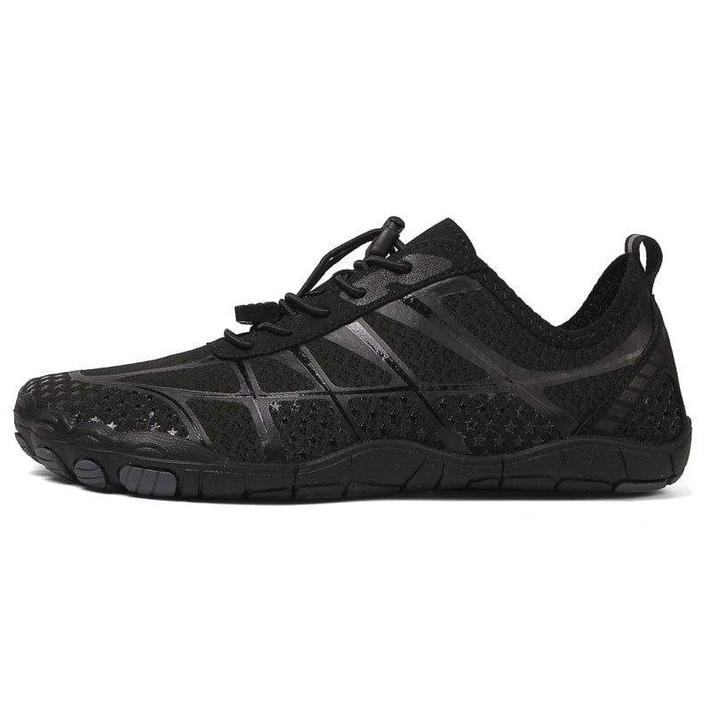 Breathable Mesh Athletic Sneakers with Quick-Lace System