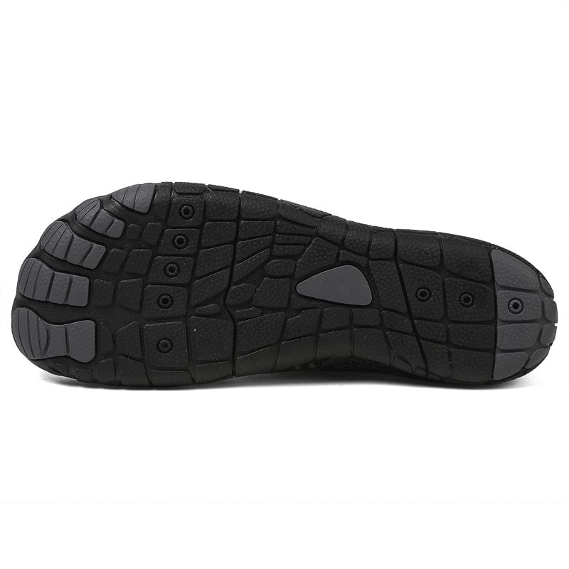 Breathable Mesh Athletic Sneakers with Quick-Lace System