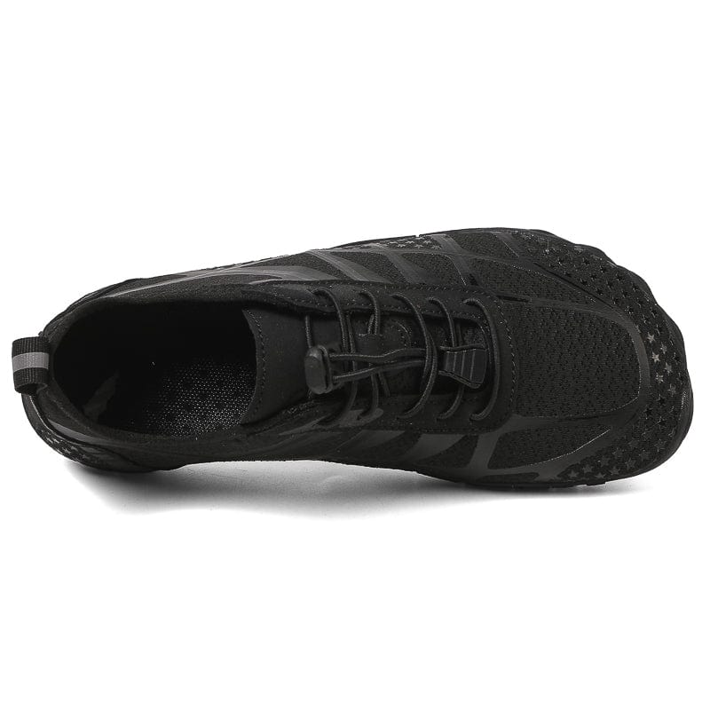 Breathable Mesh Athletic Sneakers with Quick-Lace System