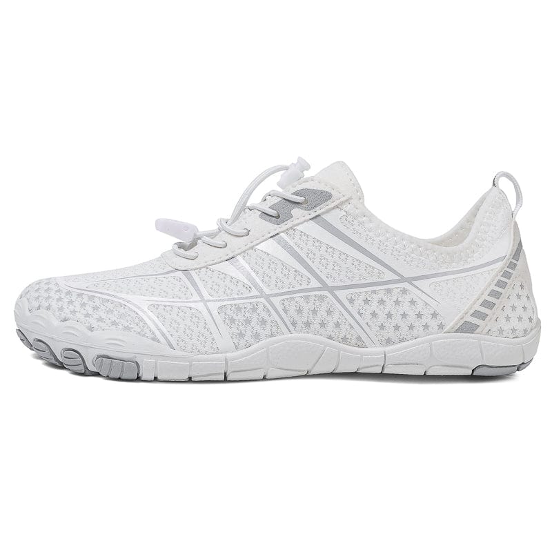 Breathable Mesh Athletic Sneakers with Quick-Lace System