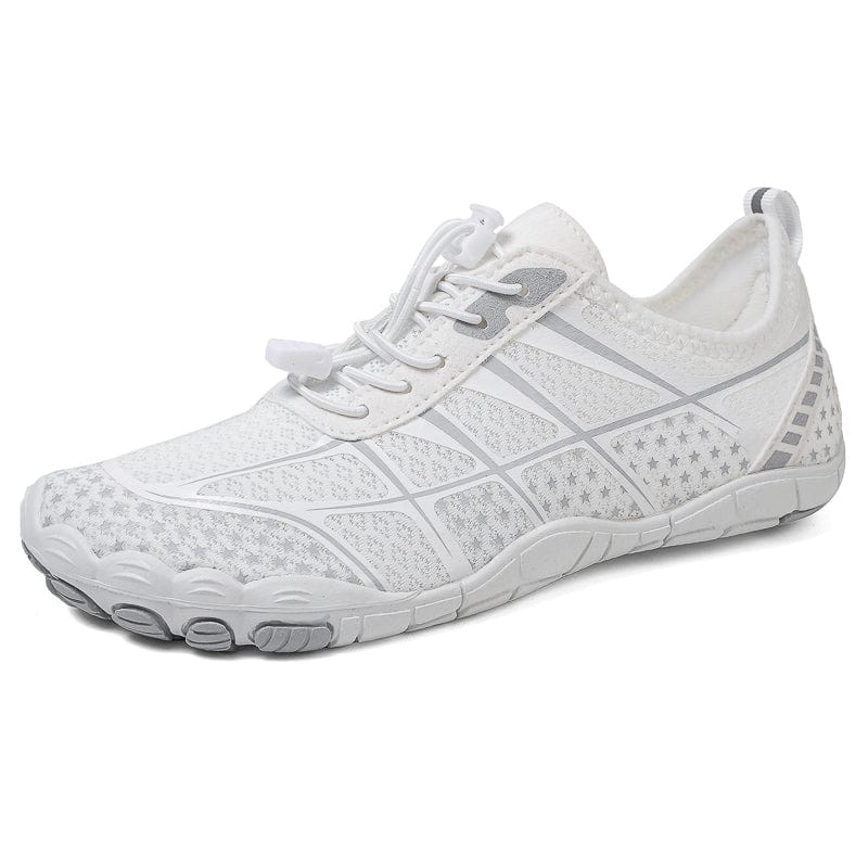 Breathable Mesh Athletic Sneakers with Quick-Lace System