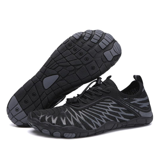 Unisex Black Barefoot Shoes with Wide Toe Box