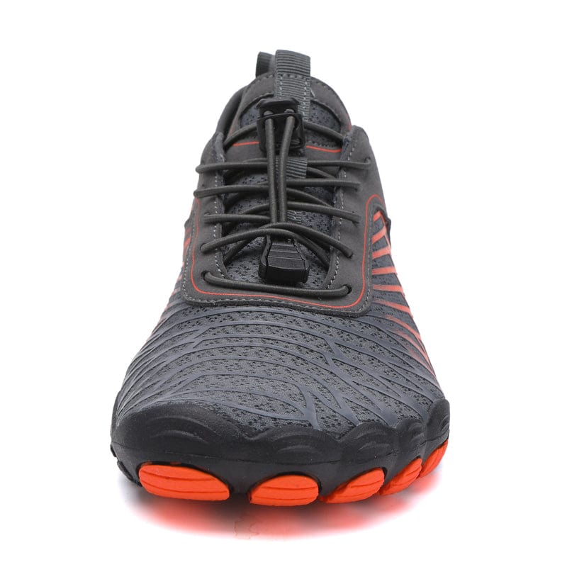 Unisex Orange Barefoot Shoes with Wide Toe Box
