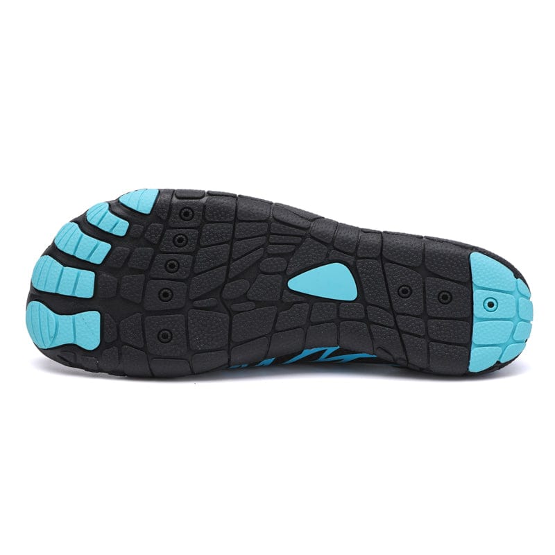 Unisex Blue Barefoot Shoes with Wide Toe Box