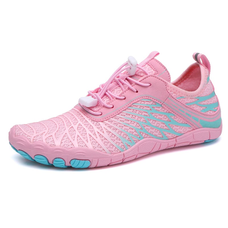 Unisex Pink Barefoot Shoes with Wide Toe Box