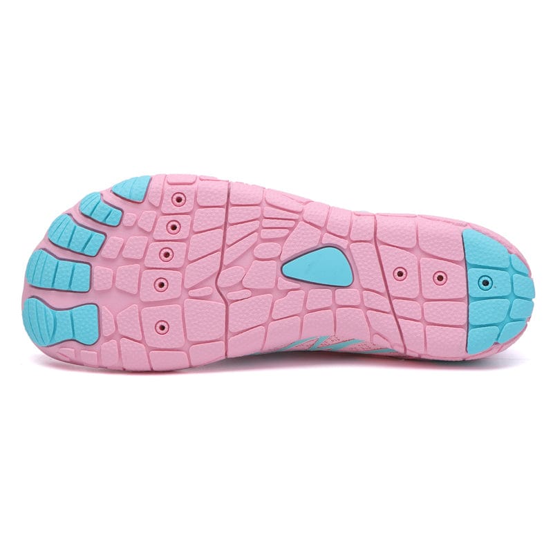 Unisex Pink Barefoot Shoes with Wide Toe Box