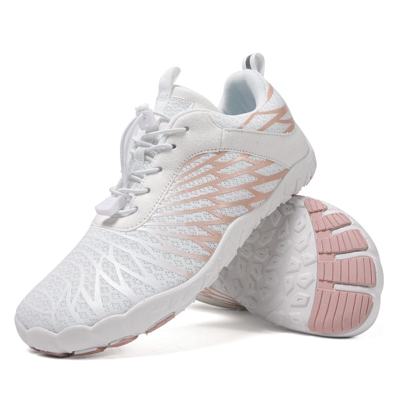 Aerodynamic Mesh Sneakers with Sculpted Outsole