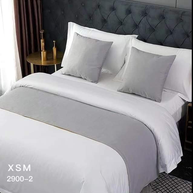 3-Piece Bed Runner Set with Pillow Covers for Queen and King Mattresses
