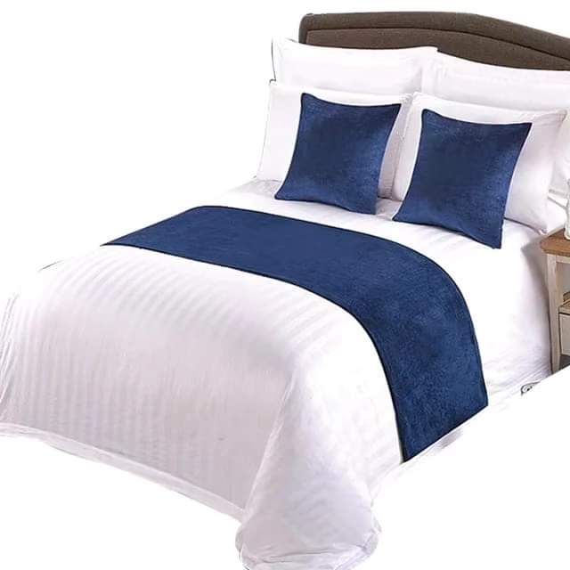 3-Piece Bed Runner Set with Pillow Covers for Queen and King Size Mattresses