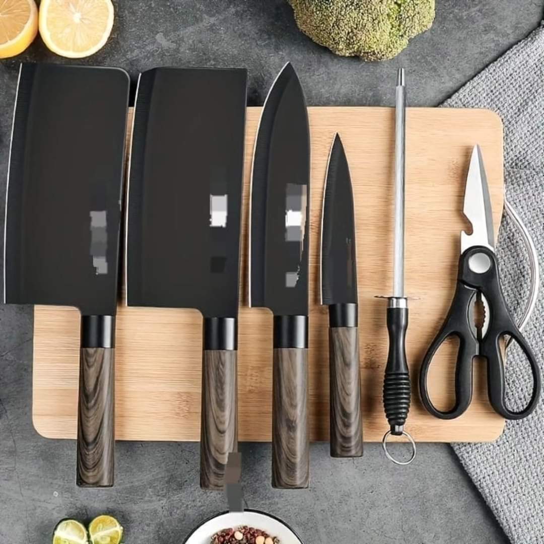 7-Piece Stainless Steel Chef Knife Set