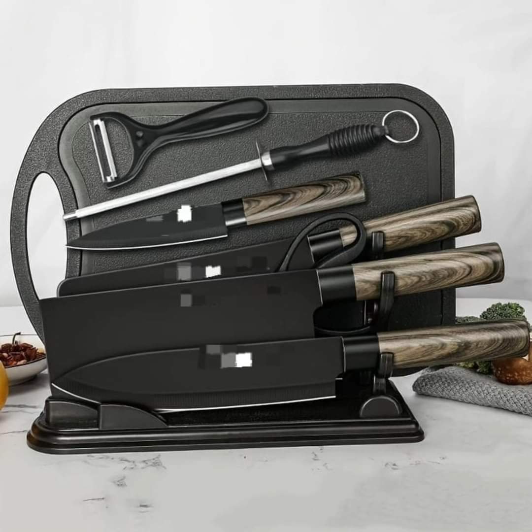 7-Piece Stainless Steel Chef Knife Set