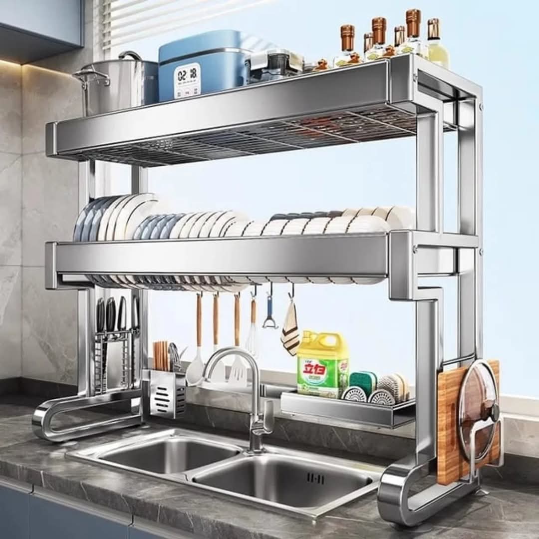 2-Tier Over Sink Dish Drying Rack