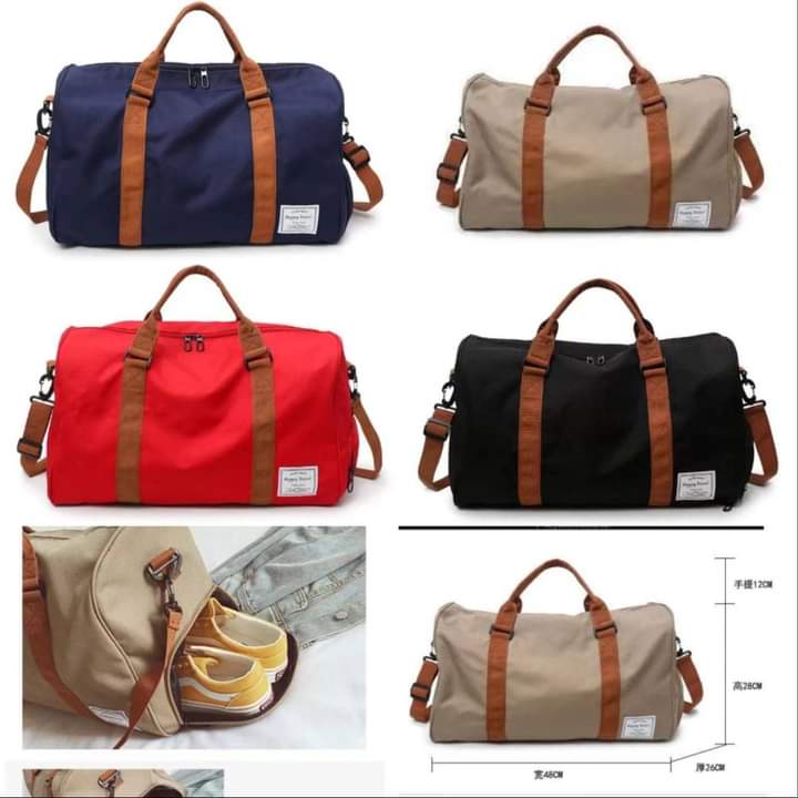 Lightweight Waterproof Fitness Travel Duffel Bag with Shoe Compartment