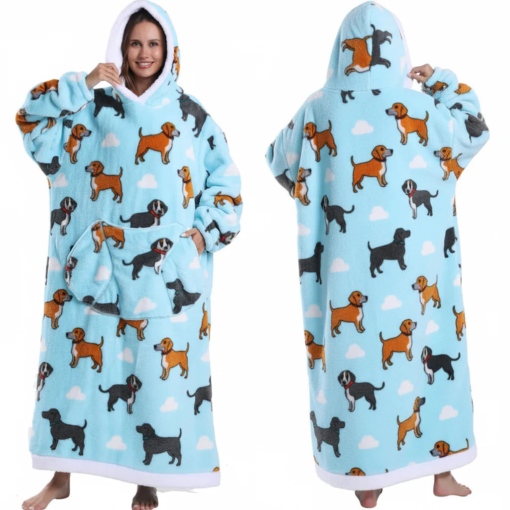 Wearable Sherpa Cosplay Oversized TV Blanket