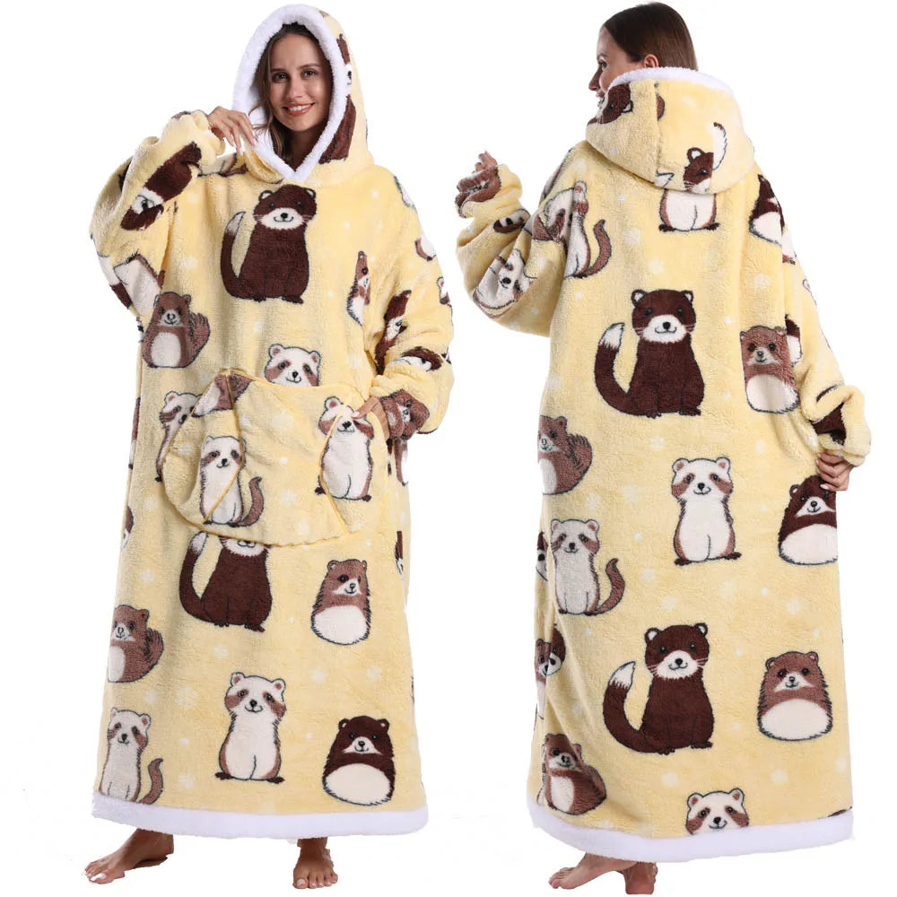 Wearable Sherpa Cosplay Oversized TV Blanket